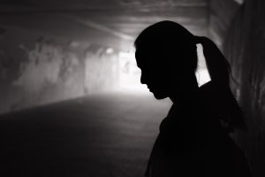 Depressed woman